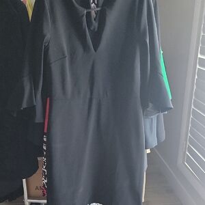 Boston Proper Elegant Black Long Sleeve Dress